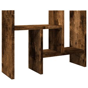 vidaXL Organizator za pisalno mizo dimljen hrast 34,5x15,5x35,5 cm les
