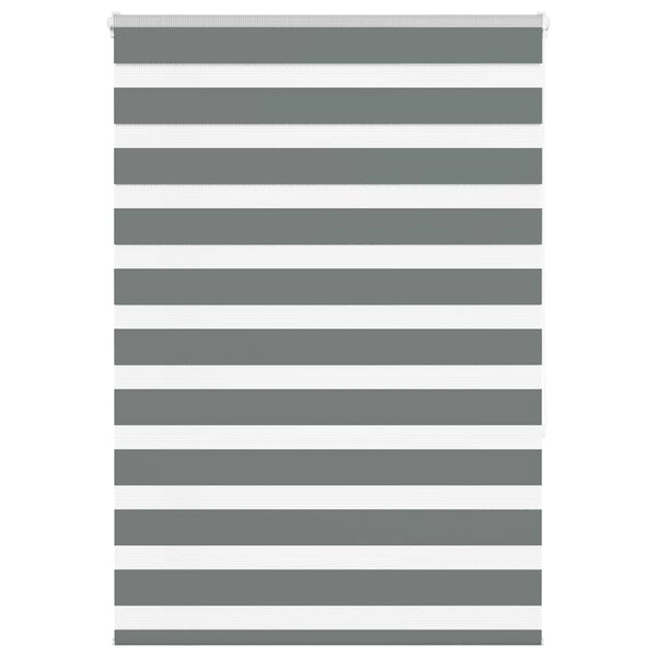 vidaXL Zebra senčilo temno sivo 105x150 cm tkanina širina 100,9 cm