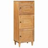 vidaXL Visok predalnik Svetlo rjava 40 x 33 x 110 cm trden mangov les