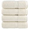 vidaXL Premium brisače za pranje SOLUND 4 kosi kremne barve 30x30 cm 600 g/m&sup2;