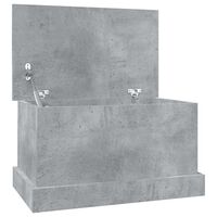 vidaXL Škatla za shranjevanje betonsko siva 50x30x28 cm inženirski les
