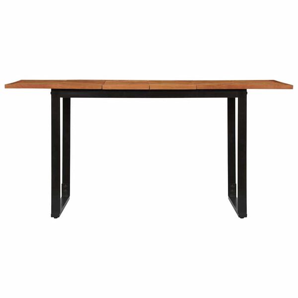 vidaXL Jedilna miza 160x80x75 cm masivni les akacija