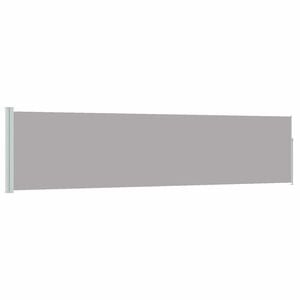 vidaXL Zložljiva stranska tenda za teraso 120x500 cm siva