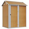 vidaXL Vrtna lopa svetlo rjava 192x152,5x237 cm pocinkano jeklo