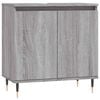 vidaXL Kopalni&scaron;ka omarica siva sonoma 58x33x60 cm inženirski les