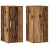 vidaXL Omarica za umivalnik 2 kosa starinski les 32x35x70 cm inž. les