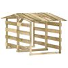 vidaXL Pergola s streho 2 kosa 100x90x100 cm impregnirana borovina