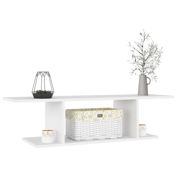 vidaXL Stenska TV omarica bela 103x30x26,5 cm