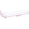 vidaXL Stenske police 4 kosi barva hrasta 80x23,5x3,8 cm MDF