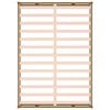 vidaXL Posteljni okvir medeno rjav 120x190 cm trden les