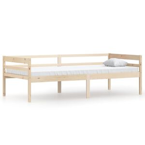 vidaXL Posteljni okvir iz trdne borovine 90x200 cm