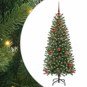 vidaXL Umestno božično drevo Zelena 120 cm PE in PVC