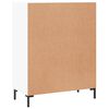 vidaXL Komoda bela 69,5x34x90 cm inženirski les