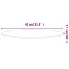 vidaXL Mizna plo&scaron;ča &Oslash;90x1,5 cm okrogla trdna bukovina
