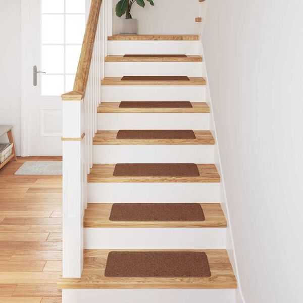 vidaXL Podloge proti zdrsu za stopnice 15 pcs Rumena 60 x 25 cm PP