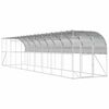 vidaXL Koko&scaron;ja kletka ob steni Srebrna 600 x 150 x 215 cm