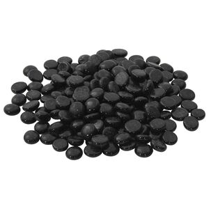 vidaXL Stekleni nugget 17-19 mm Črna Steklo