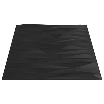 vidaXL Stenski paneli 12 kosov črni 50x50 cm EPS 3 m² kamen