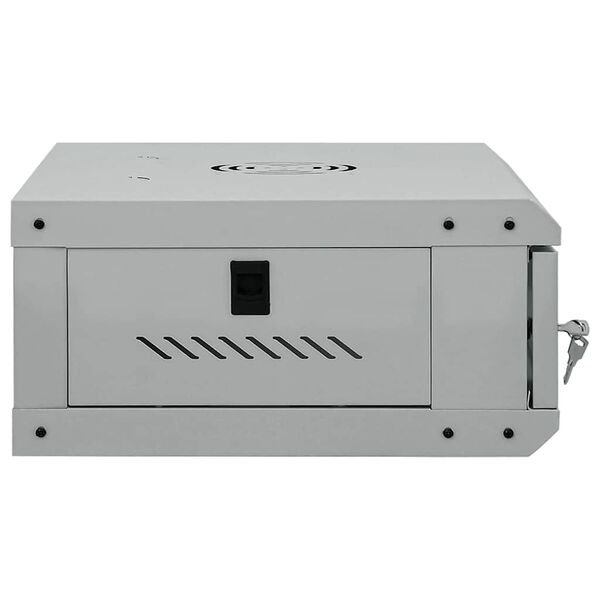 vidaXL Omara za omrežje s shranjevanjem Siva 53 x 35 x 21 cm Jeklo