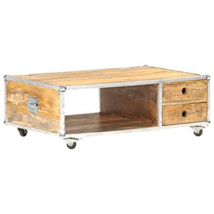 vidaXL Klubska mizica 89x59x33 cm trden robusten mangov les