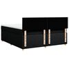 vidaXL Box spring postelja z vzmetnico črna 180x200 cm blago
