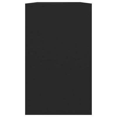 vidaXL Komoda črna 120x41x75 cm iverna plošča