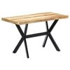 vidaXL Jedilna miza 120x60x75 cm trden robusten mangov les
