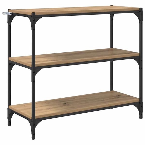 vidaXL Knjigovni omar Umetni hrast 80 x 33 x 70,5 cm