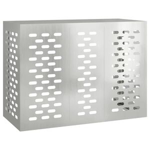 vidaXL Prekrivalo za klimatsko napravo srebrna 110 x 50 x 80 cm