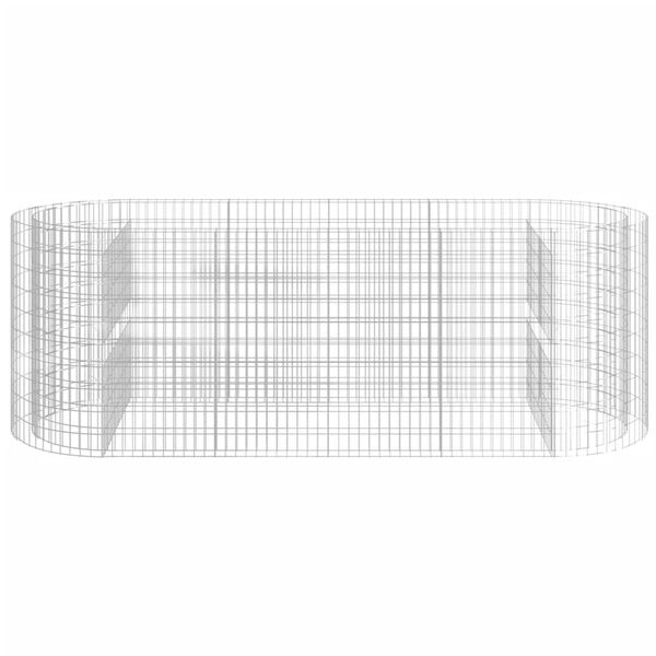 vidaXL Visoka greda gabion pocinkano železo 300x100x100 cm