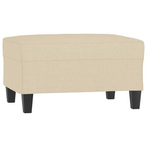 vidaXL Stolček za noge krem 70x55x41 cm blago