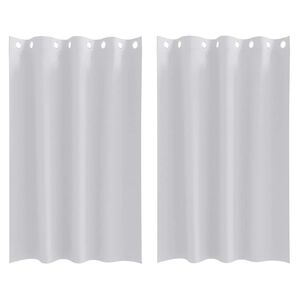 vidaXL Zavese za zatemnitev z obroči 2 kos Bleda siva 175 x 140 cm