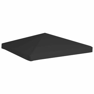 vidaXL Streha za paviljon 270 g/m&sup2; 3x3 m črna
