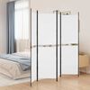 vidaXL Paravan 4-delni bel 200x180 cm blago