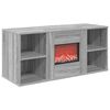 vidaXL Električni kamin Siva Sonoma 100 x 37 x 45,5 cm Inženirski les