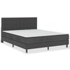 vidaXL Boxspring postelja temno siva iz blaga 180x200 cm