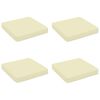 vidaXL 4-delne sedežne blazine VUGHT 4 pcs 100% poliester Krem