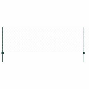 vidaXL Ograja z varjeno žico 50 x 0,8 m (&Scaron; x V) Jeklo s PVC premazom