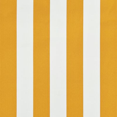 vidaXL Zložljiva tenda 350x150 cm rumena in bela