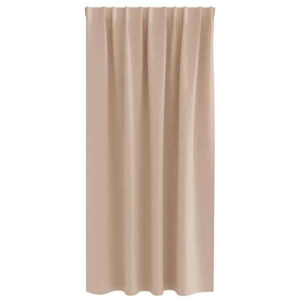 vidaXL Zavese za zatemnitev z obroči 2 pcs Taupe 175 x 140 cm