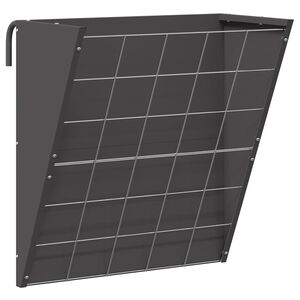 vidaXL Viseči hranilnik za seno Črna 61 x 33 x 66 cm 5 kg