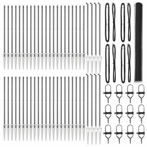 vidaXL Steber ograje. Siva 100 x 1,6 m (25 mm mreža) Jeklo in PVC