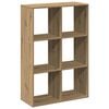 vidaXL Pregrada s knjižno omaro artisan hrast 69,5x29x103,5cm inž. les