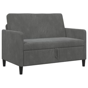 vidaXL Sofa s shrambo Temno siva 122 x 78 x 87 cm Poliester
