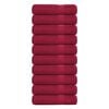 vidaXL Kopalne brisače FROGN 10 kosov bordo 100x150 cm 360 g/m&sup2;