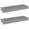 vidaXL Set blazin za palete 2 kos Oxford blago Siva