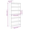 vidaXL Knjižna omara/pregrada 100x30x199,5 cm trdna borovina