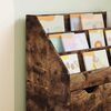 vidaXL Otro&scaron;ka knjižnica s predalom Dimljeni oreh 60 x 29,5 x 69 cm