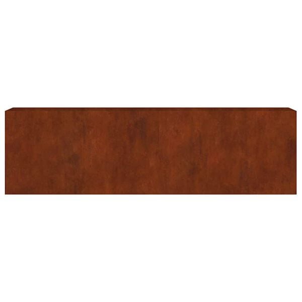 vidaXL Vrtna visoka greda 280x40x80 cm corten jeklo
