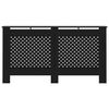 vidaXL Pokrov za radiator črn 152x19x81,5 cm mediapan